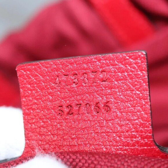 GUCCI Backpack Canvas Red Navy 473872 Auth - Picture 10 of 16